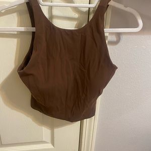 Lululemon align high neck tank top size 4 women's espresso